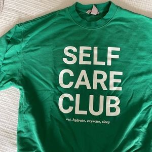 Self care club crewneck sweatshirt